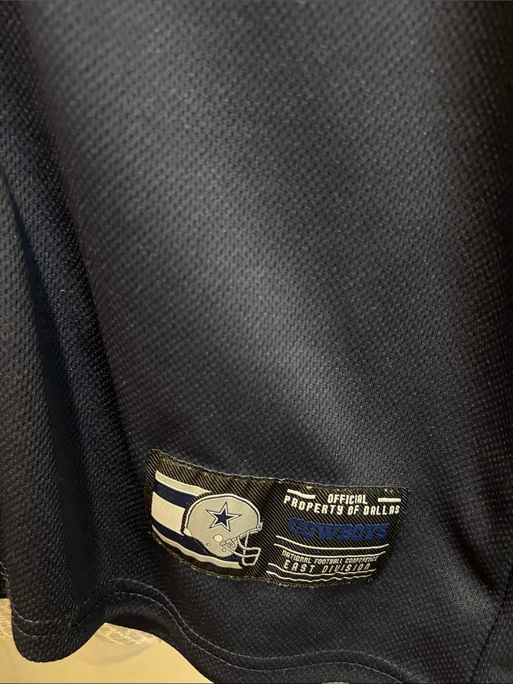 NFL Cowboys Navy Blue Button-Up Jersey - Picture 2 of 5